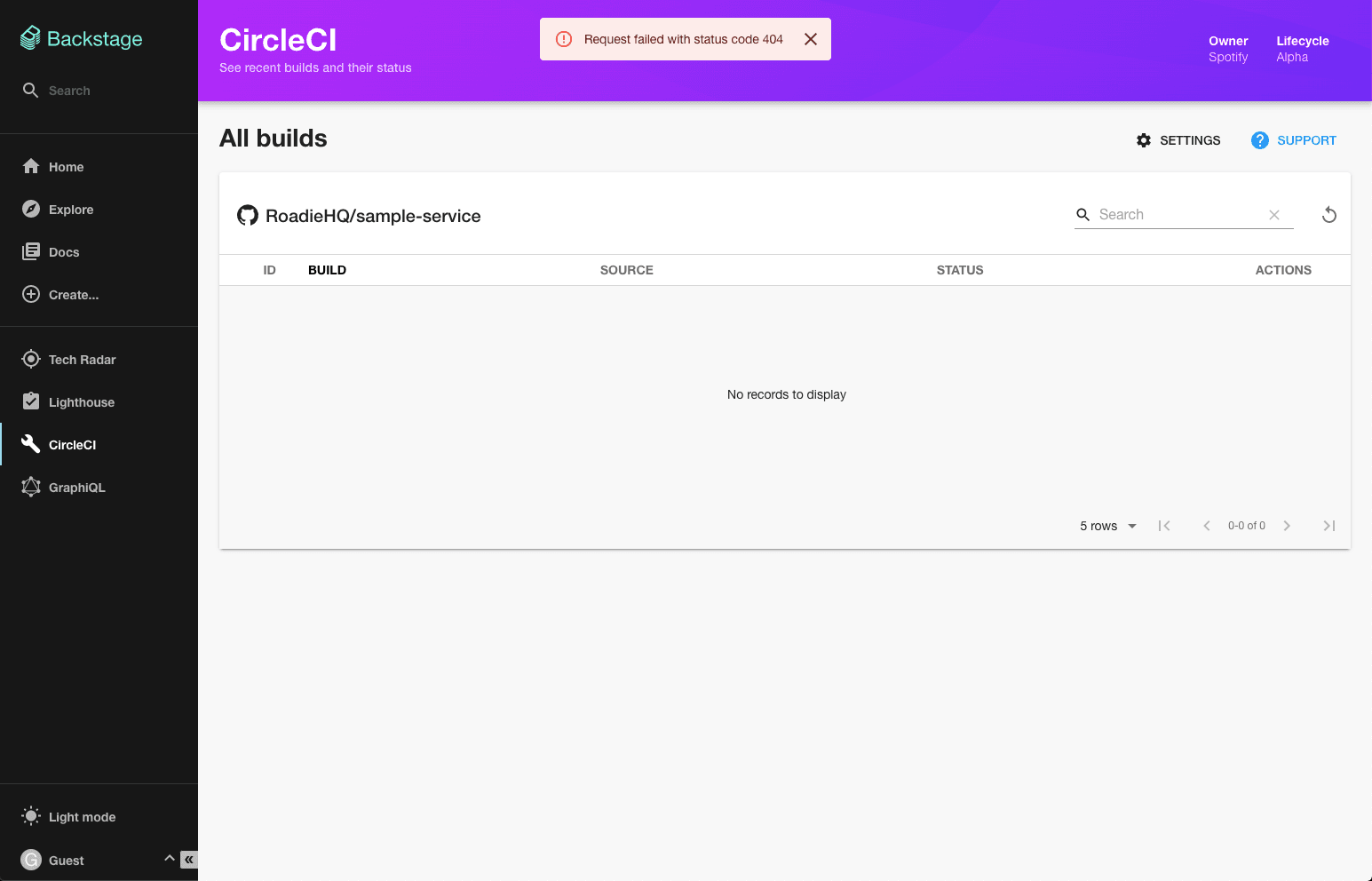 CircleCI Plugin UI